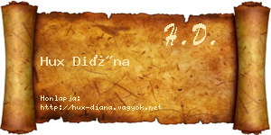 Hux Diána névjegykártya